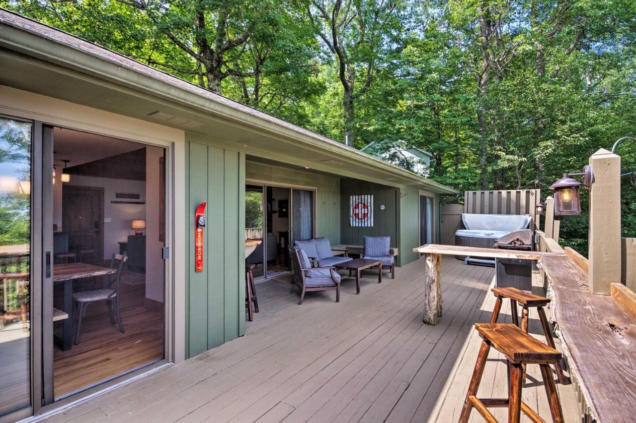 Cabin With Hot Tub And Mountain Views Less Than 5 Mi To Boone Blowing Rock Esterno foto