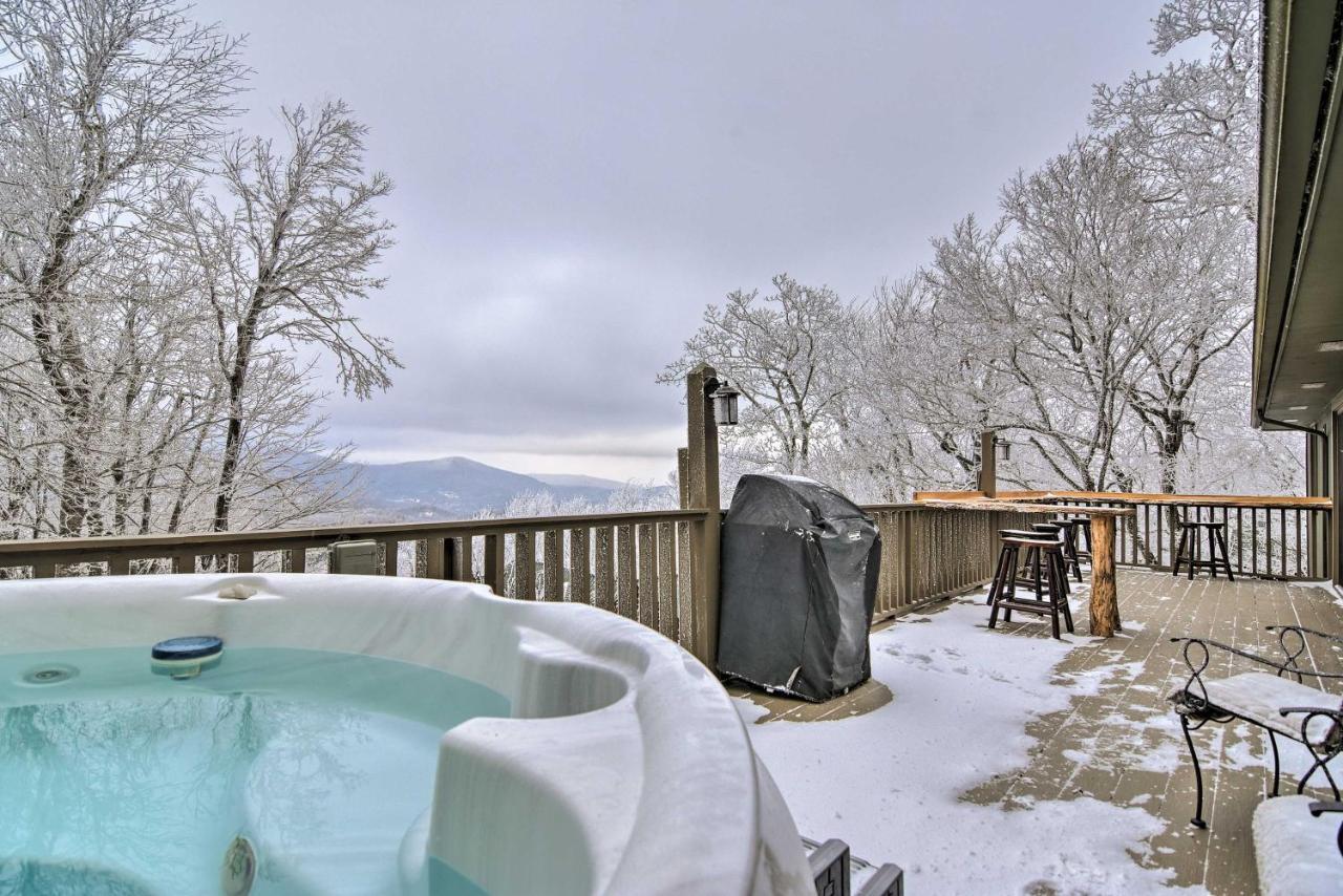 Cabin With Hot Tub And Mountain Views Less Than 5 Mi To Boone Blowing Rock Esterno foto
